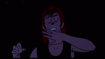 A Close Up Of A Cartoon Character With A Blue Eye GIF