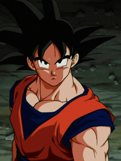 A Close Up Of A Cartoon Character With A Blue Shirt On GIF