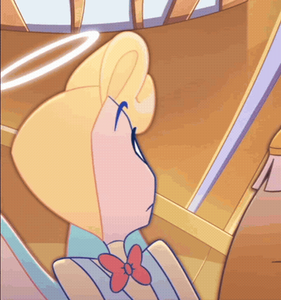 A Close Up Of A Cartoon Character With A Bow Tie GIF