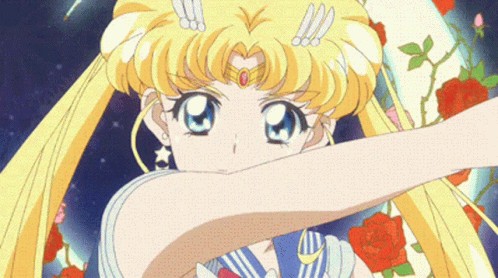 A Close Up Of A Cartoon Character With A Crown On Her Head GIF