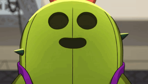 A Close Up Of A Cartoon Character With A Face GIF