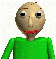 A Close Up Of A Cartoon Character With A Green Shirt And A Red Mouth . GIF
