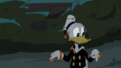 A Close Up Of A Cartoon Character With A Hat On GIF