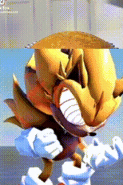 A Close Up Of A Cartoon Character With A Hat On His Head . GIF