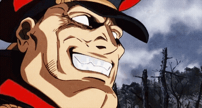 A Close Up Of A Cartoon Character With A Large Smile On His Face GIF