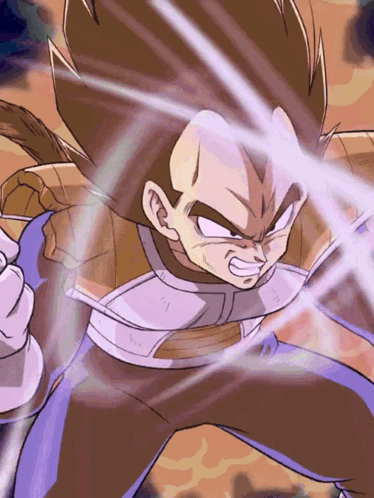 A Close Up Of A Cartoon Character With A Light Coming Out Of His Mouth GIF