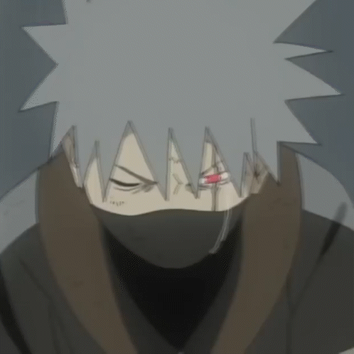 A Close Up Of A Cartoon Character With A Mask On His Face GIF