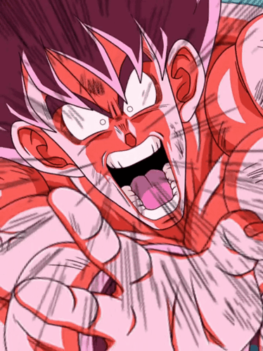 A Close Up Of A Cartoon Character With A Pink Tongue Sticking Out GIF