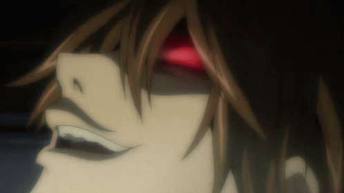 A Close Up Of A Cartoon Character With A Red Eye GIF