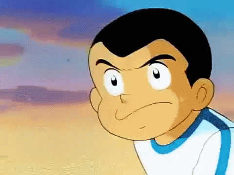 A Close Up Of A Cartoon Character With A Serious Expression On His Face GIF