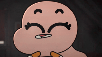 A Close Up Of A Cartoon Character With A Smiley Face GIF