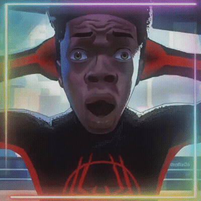 A Close Up Of A Cartoon Character With A Surprised Look On His Face . GIF