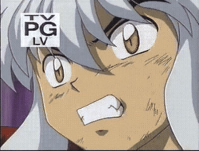A Close Up Of A Cartoon Character With A Tv Pg Lv Logo Above His Head GIF