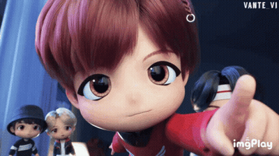 A Close Up Of A Cartoon Character With A Watermark That Says Vante Vi GIF