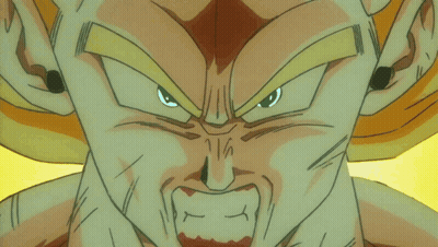 A Close Up Of A Cartoon Character With A Yellow Background GIF