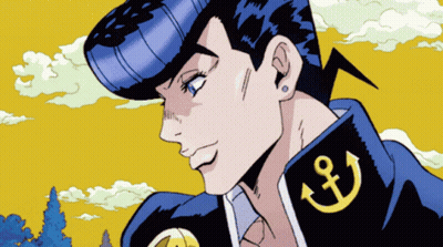 A Close Up Of A Cartoon Character With An Anchor On His Collar GIF