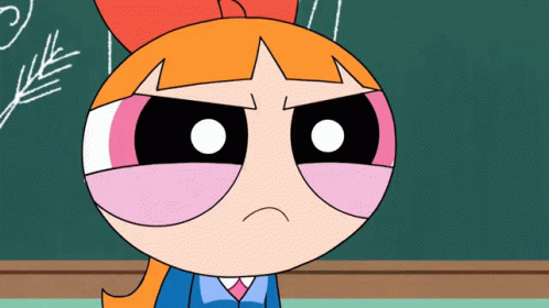 A Close Up Of A Cartoon Character With An Angry Expression GIF