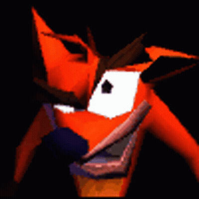 A Close Up Of A Cartoon Character With Big Eyes GIF