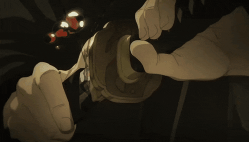 A Close Up Of A Cartoon Character With Blood Coming Out Of His Mouth GIF