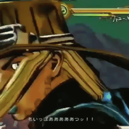 A Close Up Of A Cartoon Character With Chinese Writing On The Bottom GIF