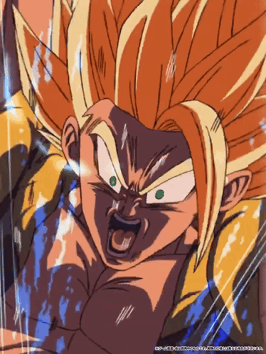 A Close Up Of A Cartoon Character With Chinese Writing On The Bottom Right Corner GIF