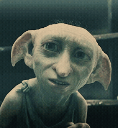 A Close Up Of A Cartoon Character With Ears GIF