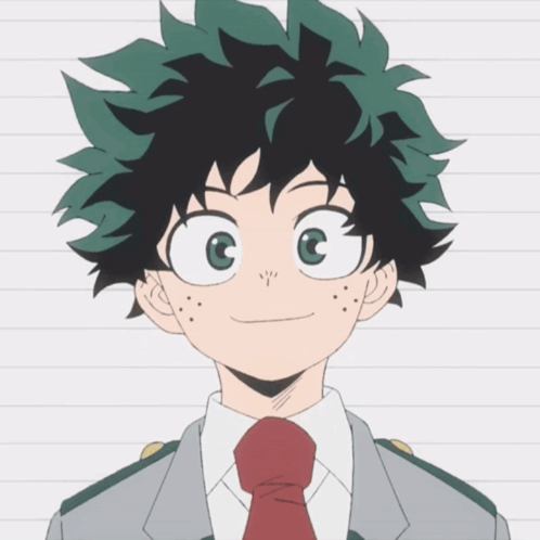 A Close Up Of A Cartoon Character With Green Hair GIF