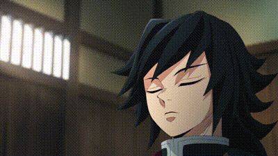 A Close Up Of A Cartoon Character With His Eyes Closed In A Room . GIF