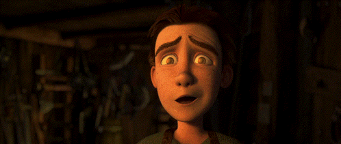 A Close Up Of A Cartoon Character With His Mouth Open GIF
