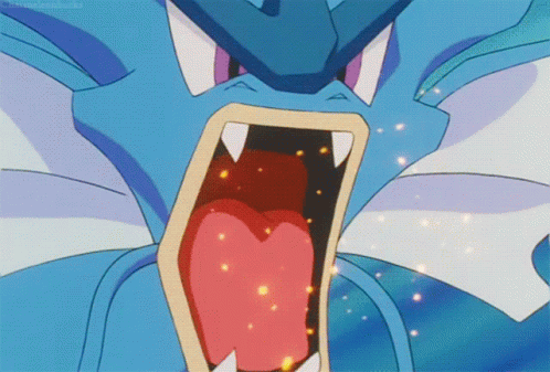 A Close Up Of A Cartoon Character With Its Mouth Open GIF