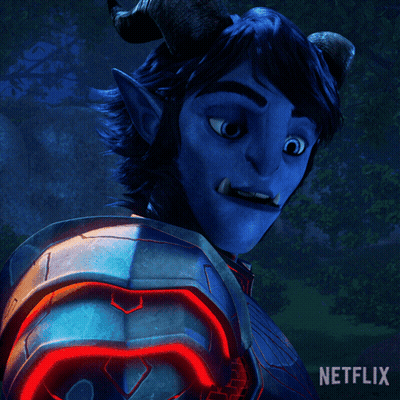 A Close Up Of A Cartoon Character With Netflix Written On The Bottom GIF