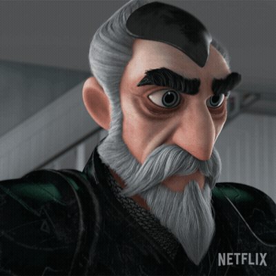 A Close Up Of A Cartoon Character With Netflix Written On The Bottom Right GIF
