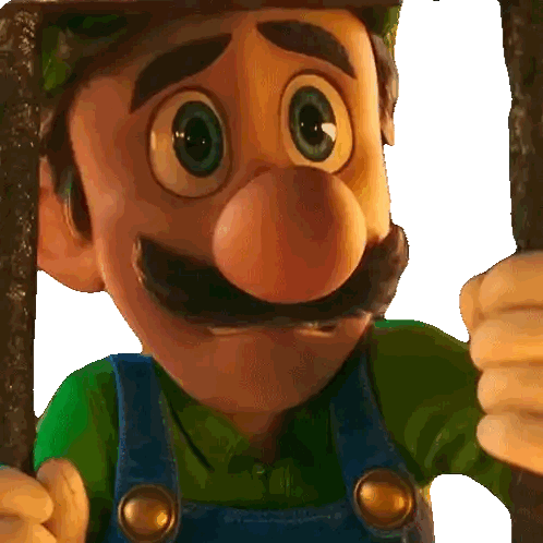 A Close Up Of A Cartoon Character With Overalls On Sticker