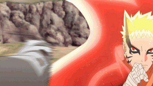 A Close Up Of A Cartoon Character With Red Eyes And Yellow Hair GIF