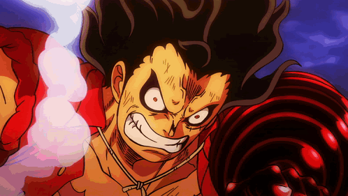 A Close Up Of A Cartoon Character With Smoke Coming Out Of His Mouth GIF