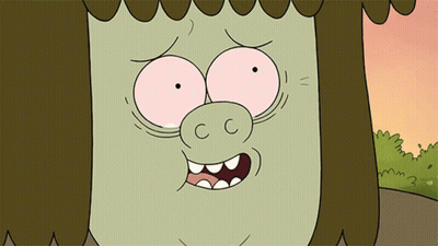 A Close Up Of A Cartoon Character With Tears Coming Out Of His Eyes GIF