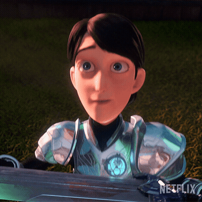 A Close Up Of A Cartoon Character With The Word Netflix On The Bottom Right GIF