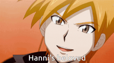 Cartoon Character With Words Hannis Beloved GIF