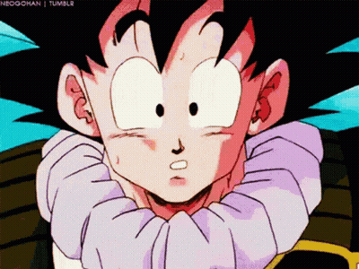 A Close Up Of A Cartoon Character With The Words Neogohan Tumblr On The Bottom Right GIF
