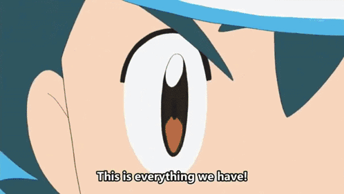 Close Up Of Cartoon Character With This Is Everything We Have GIF