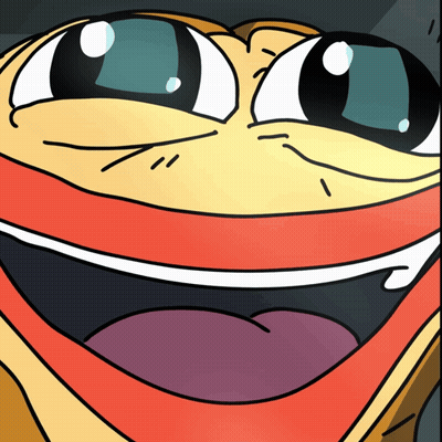 A Close Up Of A Cartoon Face With A Big Smile On It GIF