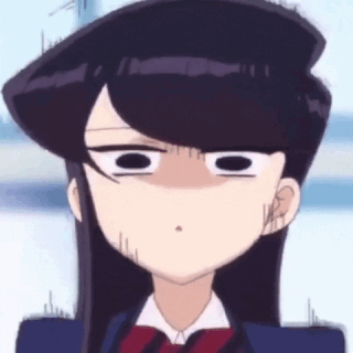 A Close Up Of A Cartoon Girl Making A Funny Face With Her Eyes Closed . GIF