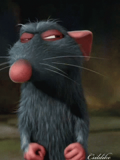 A Close Up Of A Cartoon Rat With The Name Csodalike On The Bottom Right GIF