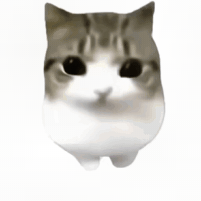 A Close Up Of A Cat 'S Face With Its Eyes Closed And Purple Spots On Its Cheeks . GIF
