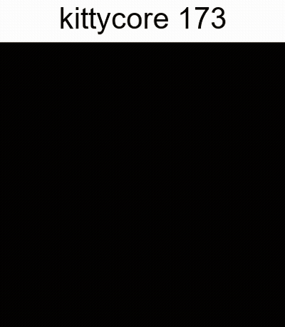 A Close Up Of A Cat 'S Face With The Text Kittycore 173 GIF