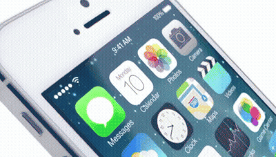 A Close Up Of A Cell Phone Displaying The Time Of 9:41 Am GIF
