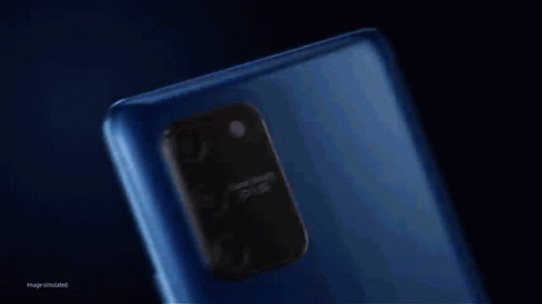 A Close Up Of A Cell Phone With A Blue And Pink Screen GIF