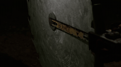 A Close Up Of A Chainsaw With The Word Bernice On It GIF