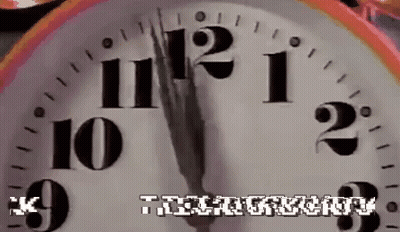 A Close Up Of A Clock With The Words " The Clockwork " Written Below It GIF