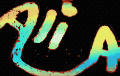 A Close Up Of A Colorful Aria Logo GIF
